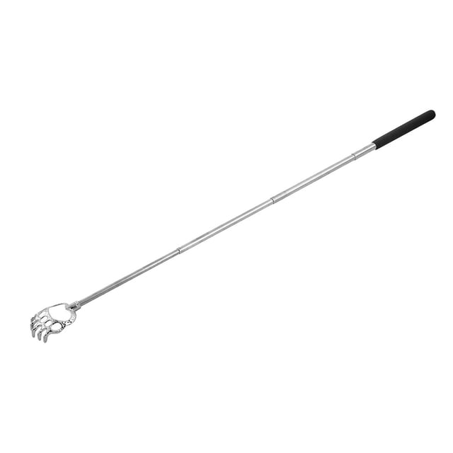Rascador de espalda telescópico de 4 secciones Bear Claw negro de 24 pulgadas de largo