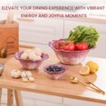 thumbnail image 6 of Purple Cabbage ramen Bowl -16 oz pasta bowl, dishwasher and microwave safe, perfect for salads, party fruit bowls, ceramic pho soup bowls, 6 of 7