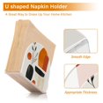 thumbnail image 5 of Yayeee Napkin Holder for Table Set of 2 Kitchen Paper Tissue Organization, White Abstract Shapes, 5 of 8