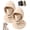 Beige2pcs, variant on Winter Balaclava Ski Mask for Men Women Fleece Hood Warm Face Mask 3-in-1 Plush Lined Head Ear Neck Coverage Adjustable Drawstring Extended Shoulder Coverage Weather Outdoor Activities