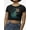 Black, variant on Cajun Country Club Alligator Tee Crop Tee Women's