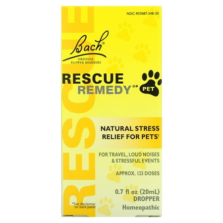 UPC: 0741273015314 | Original Flower Remedies  Rescue Remedy Pet  Natural Stress Relief  0.7 fl oz (20 ml)  Bach