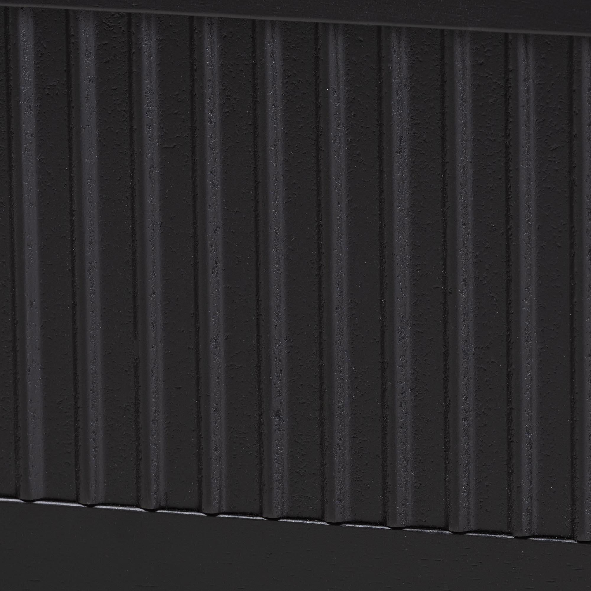 Baxton Studio Primrose Mid-Century Platform Bed, Queen, Black