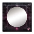 thumbnail image 2 of Designart "Enigmatic Magenta Divine Chakra Gateway III" Modern Geometric Square Mirror For Wall Decor - Large Purple Square Printed Wall Mirror Art - Wall Mounted Square Large Mirror, 2 of 5