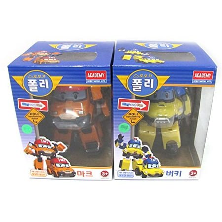 Voiture Robocar Poli Lot De 2 Voitures Robocar Poli & Amber – Véhicules à Friction Pour Enfants