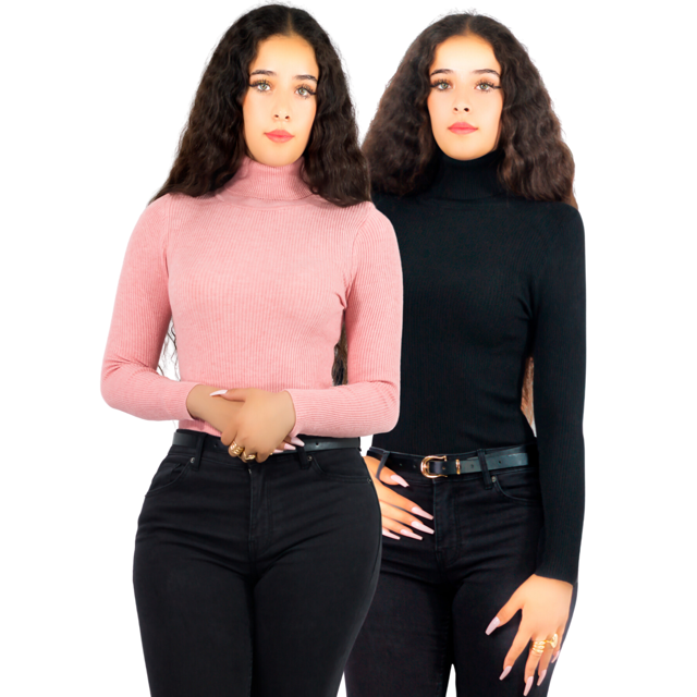 Set De 2 Suéter Malabis Mujer Otoño Invierno Cuello Redondo UNITALLA