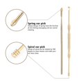 thumbnail image 3 of fastboy 4Pcs Double-Headed Earpicks Set Stainless Steel Earpick Wax Remover Earwax Cleaning Tools, 3 of 6