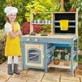 thumbnail image 4 of Costway 2-In-1 Outdoor Mud Kitchen with Faucet & Removable Sink Metal Baskets Storage Bag, 4 of 10
