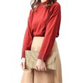 thumbnail image 5 of ZHAOCHENG Bolso de mano de paja para la noche, bolso cruzado de paja, bolsos de playa de verano para mujer, bolso de paja tejido tipo sobre, bolsos de fiesta para fiestas de noche, 5 of 5