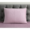 Mainstays Waffle Mink Mauve Solid Polyester Pillow Sham, Standard (1 Count)