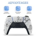 thumbnail image 4 of Skin Sticker for PS5 Slim Standard Disc Digital Edition Console and Controllers Decals for Playstation 5 (Italian Landscape,PS5 Digital Edition), 4 of 5