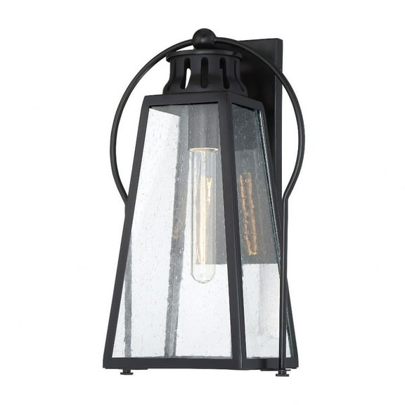 Minka Lavery Halder Bridge 14 1/2" High Sand Black Outdoor Wall Light