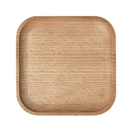

1Pc Small Appetizer Plate Wooden Serving Plate Candy Tray Chic Photo Prop