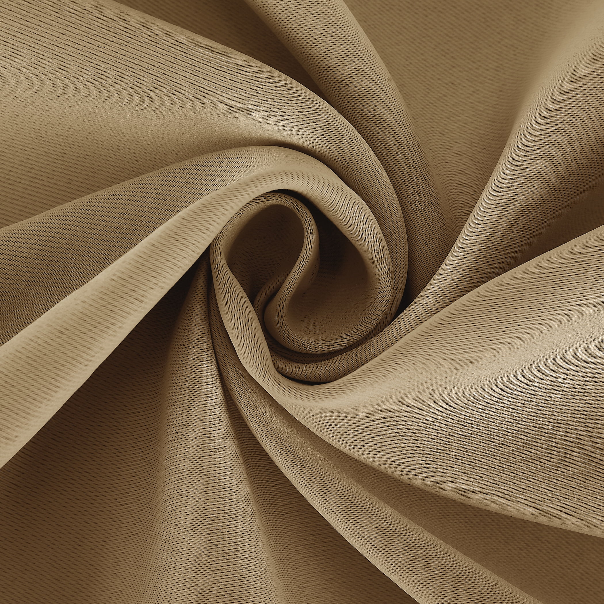 Sun Zero Brant Energy Saving Blackout Tab Top Curtain Panel, 40" X 84", Taupe