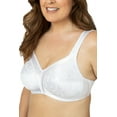 thumbnail image 2 of Plusform Instant Shaping Floral Jacquard Comfort Strap Soft Cup Bra 4805, 2 of 2