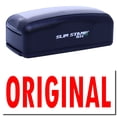 thumbnail image 1 of Large Pre-Inked Original Stamp, Slim 1854, Ultra Slim Design, Impression Size 1-13/16" by 2-1/2", Up to 25,000 Impressions - Red Ink, 1 of 10