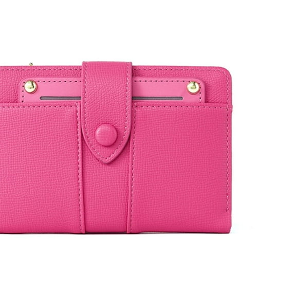 New Wallet: Women's Multi-function Slim Short Purse Easter、Mother Gifts, Passport Holder, Travel, Fashionable, Minimalist, Cheap（rose red）