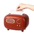thumbnail image 1 of Caja de pañuelos modelo de Radio Retro, caja de pañuelos multifuncional en el hogar, sala de estar, soporte para caja de pañuelos de estilo lindo para baño y oficina, 1 of 5