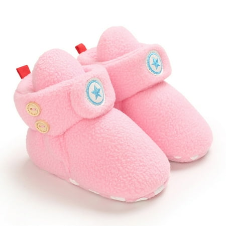 

Toddler Winter Shoes 0-1 Years Old Durable Lightweight Mini Non-skid Machine Washable Creative Cotton Warm Toddler Winter Boots