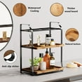 YIGII 3Tier Bathroom Counter Organizer Wooden Bathroom Organizer