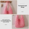 thumbnail image 4 of LHNFT Straw Shoulder Bag for Women Handmade Woven Hobo Bags Tote Bag Trendy Summer Beach Handbag, Beach Vacation Essentials, 4 of 8