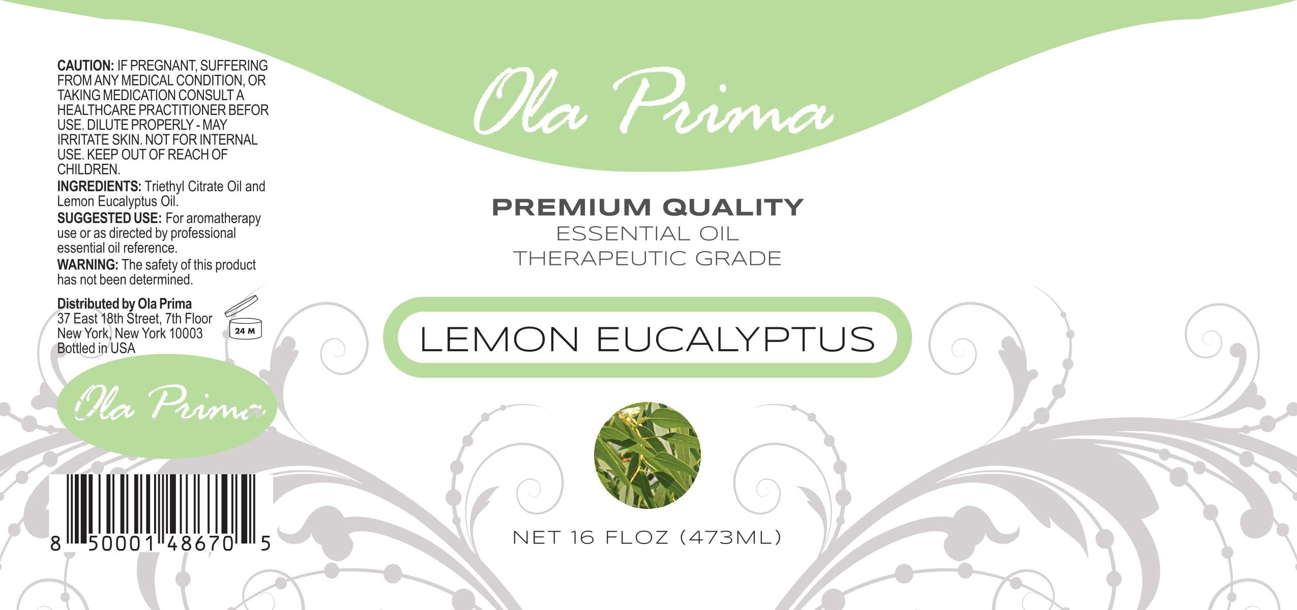 Ola Prima Lemon Eucalyptus Essential Oil, 16 fl oz
