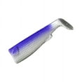 thumbnail image 4 of R & R Tackle 3" Dark Silver and Pearl White SlideBait Tail 4pk, 4 of 5