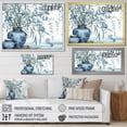 thumbnail image 4 of Designart "Serenity With Chinese Influence In Blue Bamboo" Bamboo Picture Framed Canvas Prints, 4 of 5