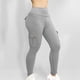 thumbnail image 3 of MKLEKYY Leggings deportivos para mujer, pantalones de yoga básicos, de cintura ancha, lisos, con múltiples bolsillos, 3 of 4