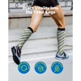 thumbnail image 2 of 3 Pairs Medical Sport Compression Socks - 15-20mmhg Graduated Knee-High Support for Men & Women, Ideal for Soccer, Running, and Nurses, 2 of 7