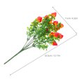 thumbnail image 2 of 3 piezas de plantas de fresa artificiales para decoración del hogar, ramo de ramas de fruta falsa realista para centros de mesa, ramo simulado para sala de estar, dormitorio y oficina., 2 of 7