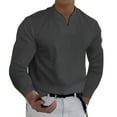 thumbnail image 1 of T-shirt à Manches Longues Col en V Décontracté Printemps & Hiver pour Hommes, 1 of 4