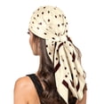 thumbnail image 5 of Polka Dot Head Scarf Bandana for Women, Silky Satin Scarf for Hair, Large Square Silk Bandana Headscarf for Women and Men, Lightweight Breathable Headbands Accessories for Adult Women,Navy, 5 of 9