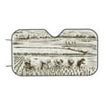 thumbnail image 7 of Picia Rice Harvest Curved Windshield Sunshade Accordion Folding Style Auto Shade for Car Truck SUV Van Blocks UV Ray Sun Visor Protector -Small, 7 of 7