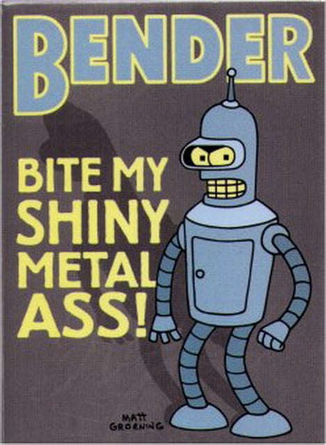 Bender Bite My Metal Ass Magnet FM289 Walmart.com
