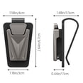 thumbnail image 3 of Sunglass Holders for Car Sun Visor,1 Pack Magnetic Leather Glasses Eyeglass Hanger Clip for Car Accessories, 3 of 8