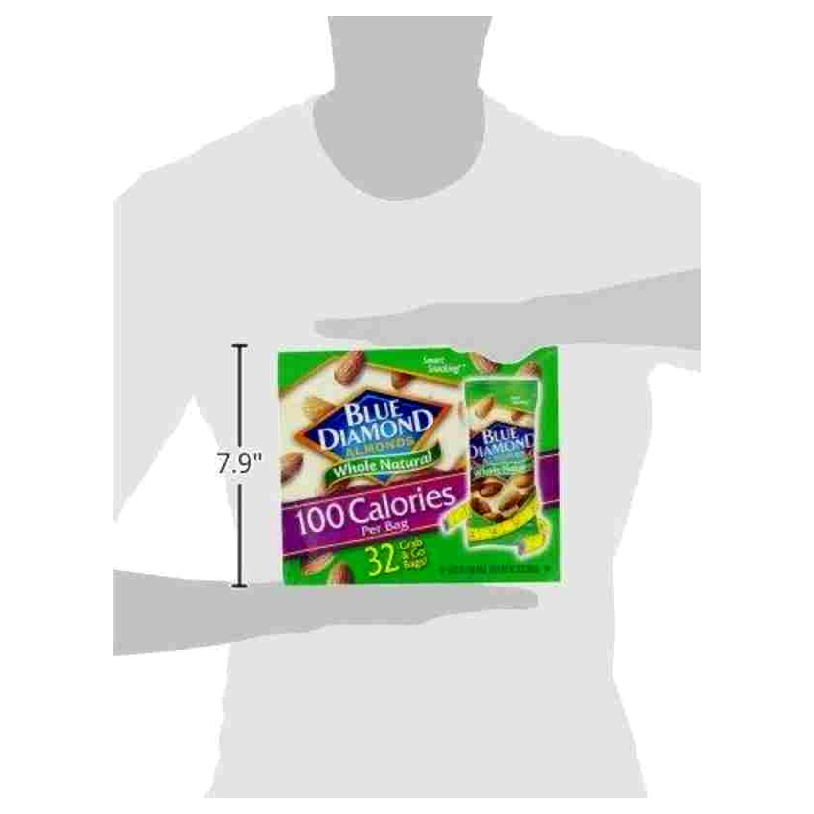 Blue Diamond Almonds, Whole Natural 100 calorie packs (32 count)