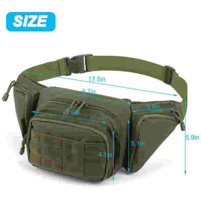 Spencer Fanny Pack Waist Packs for Men, Water-resistant Spencer Fanny Pack Waist Packs for Men, Water-resistant
