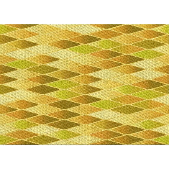 Ahgly Company Machine Washable Indoor Rectangle Transitional Caramel Brown Area Rugs, 7' x 10'