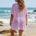 thumbnail image 6 of Idoravan Beach Vacation Clothes for Women Swimsuit Coverup for Women Bathing Suit Cover Ups Crochet Beach Dress Hollow Out Bikini Cover Up Dresses, 6 of 6