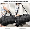 thumbnail image 7 of Gym Bag for Women Pu Sports Duffel Bag Workout Bag Overnight Weekender Duffle Bags with Shoes Compartment & Wet Pocket, 7 of 7
