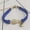 Blue, variant on Hollow Pineapple Letter BF Double-layer Bracelet