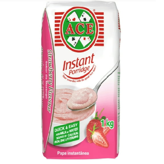 Ace Instant Porridge - Strawberry 1kg - 1 Pack