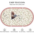 thumbnail image 4 of Oval Tablecloth 60 x 84 Inch, Pink Vintage Floral Oval Table Cloth, Waterproof Wrinkle Free Oval Table Cover for Indoor Outdoor Kitchen Dinning Room, 4 of 6