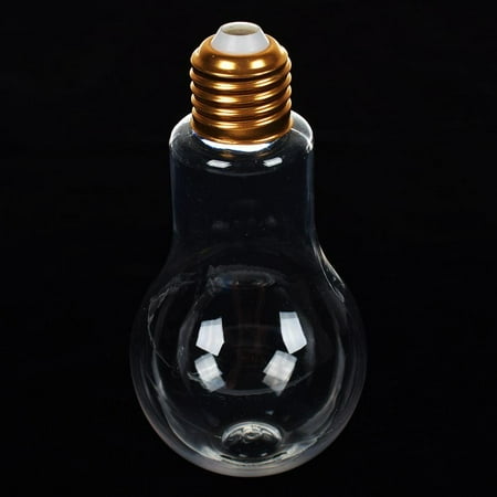 

Creative Plastic Light Bulb Shaped Bottle Drink Cup Water Bottle Party Decor