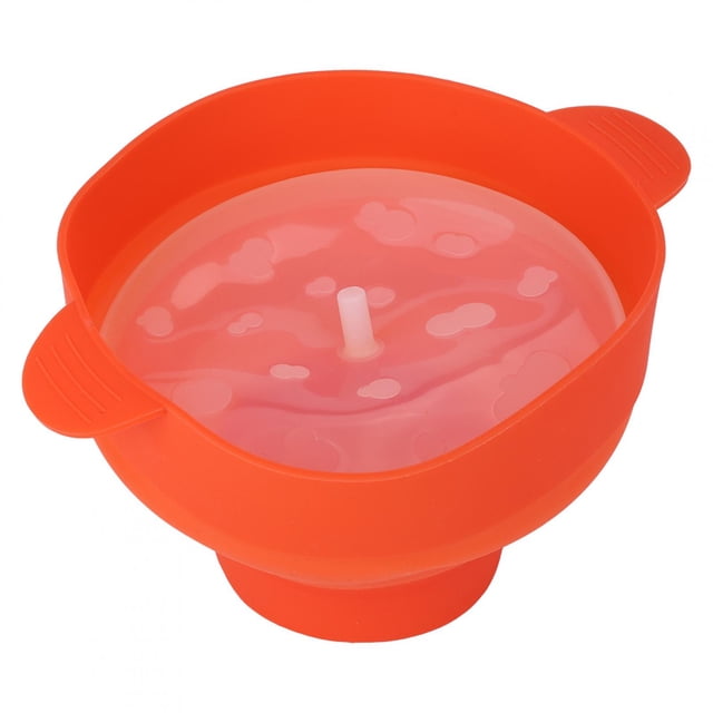 With Handle Lid Popcorn Bucket With Lid, Popcorn Maker Bowl, Eco-Friendly And Safe Popcorn Bucket With Handle, Popcorn Tool For Microwave Kitchen Supplies Oven