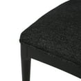 thumbnail image 6 of Noble House Cotterell Fabric and Wood Dining Chairs, Set of 2, Blacked Textured Tweed and Black, 6 of 9