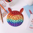 thumbnail image 4 of Bonito bolso de hombro con burbujas de arcoíris, monedero de silicona, juguete sensorial para autismo (A) Tmvgtek Para estrenar, 4 of 9