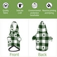 thumbnail image 6 of Cauagu Green White Lumberjack Plaid Pattern Winter Pet Hoodie Sweatshirts- Dog Hoodie Sweater with Leash Hole - Cute Dog Hoodie - Pet Clothes Puppy Cat Custume -Medium, 6 of 8