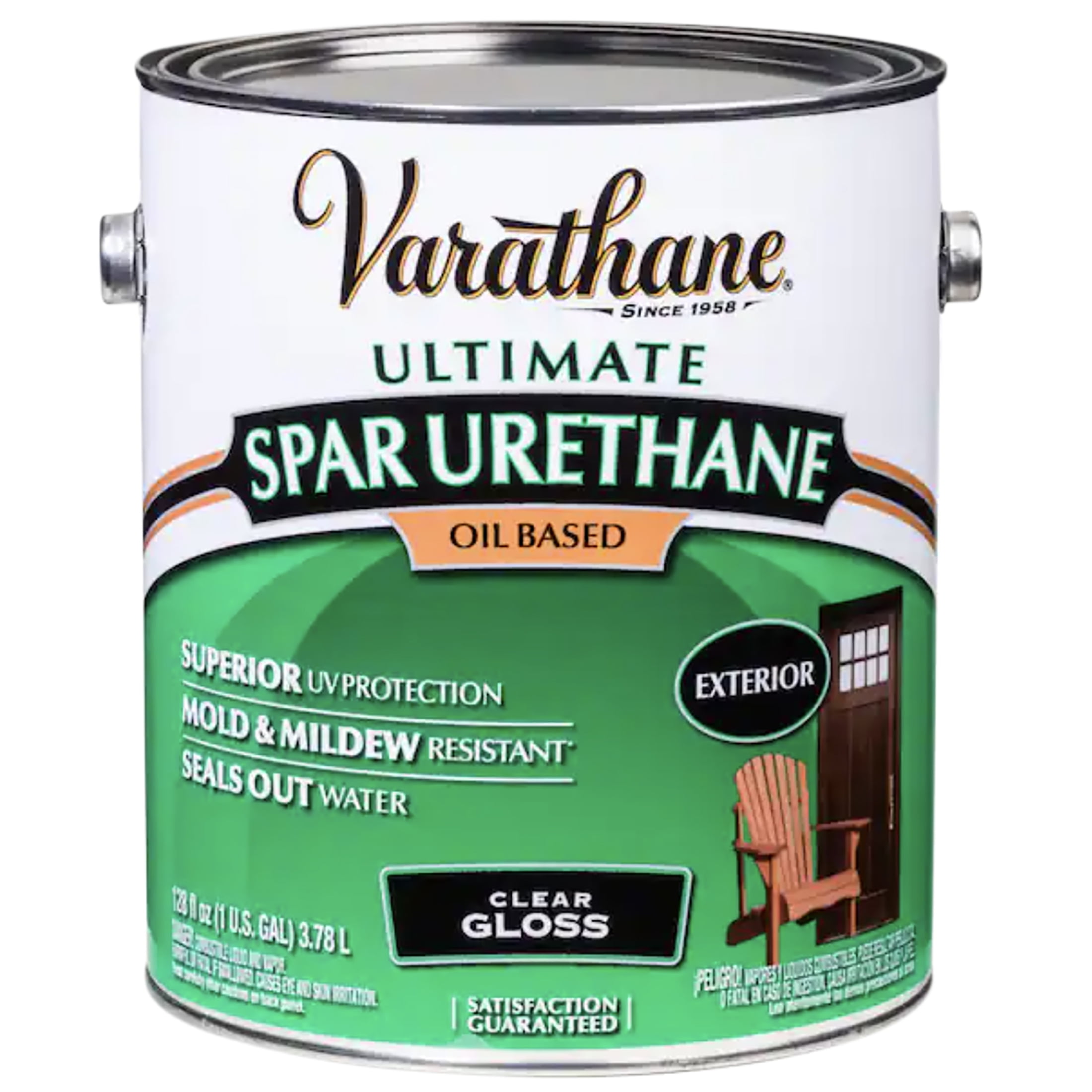 2 Pack, Clear (275 Voc), Varathane Exterior Gloss Wood Ultimate Spar Urethane Oil-Based- Gallon